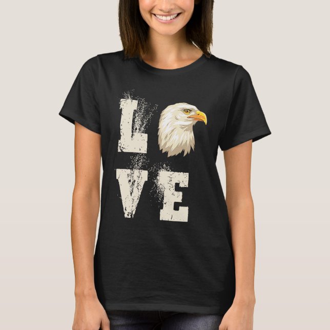 Camiseta Amar las águilas calvo Eagle Bird (Anverso)