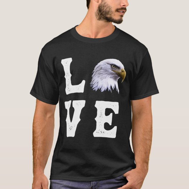Camiseta Amar las águilas calvo Eagle Bird 1 (Anverso)