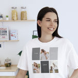 Camiseta Amar las vidas aquí | El regalo de la familia de t<br><div class="desc">Presentando un cálido y personalizado regalo que celebra la esencia de la familia, con un hermoso marco gris adornado con una conmovedora cita de "Love Lives Here" y tres preciadas fotos. Cada vez que el destinatario vea este notable regalo, su corazón se llenará de recuerdos cariñosos y una profunda apreciación...</div>