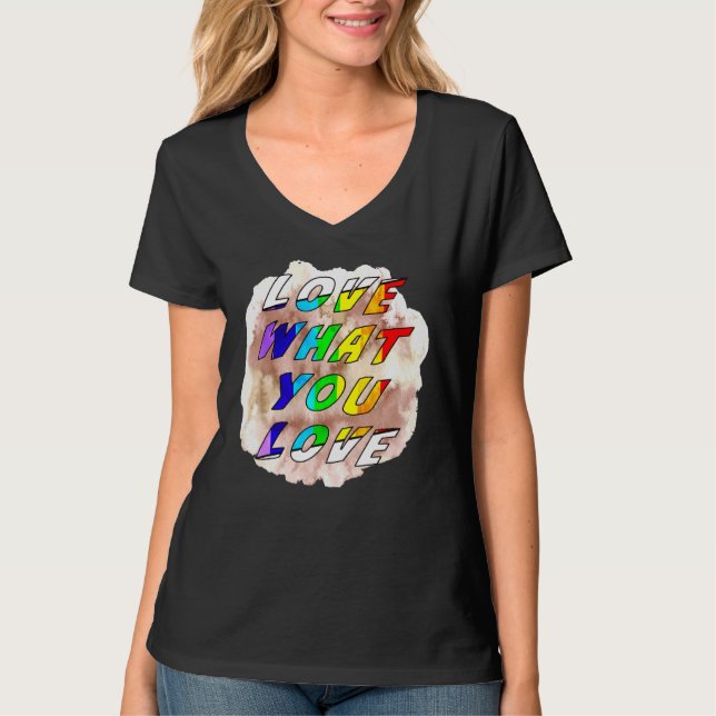 Camiseta Amar Lo Que Te Encanta El Orgullo Gay Lgbt Lesbian (Anverso)