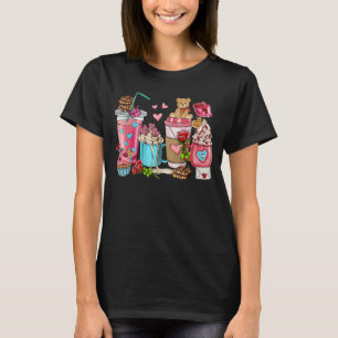 Camiseta Amar los cafés El día de San Valentín occidental d