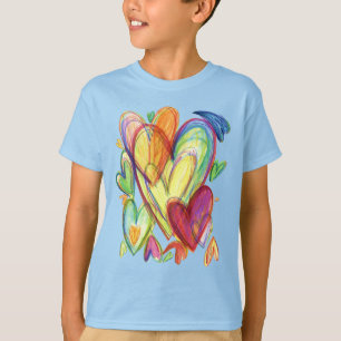 Camiseta Amar los corazones curativos Personalizados Camise