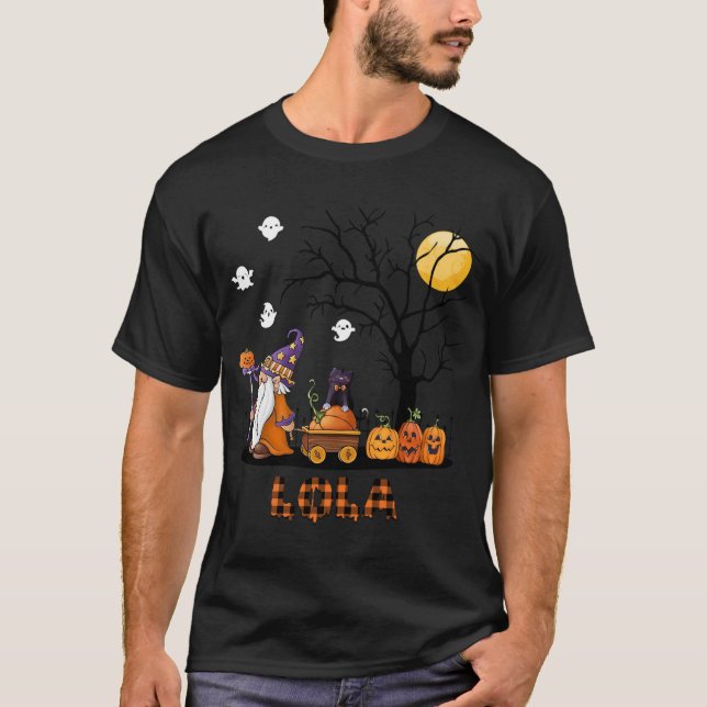 Camiseta Amar los gnomos de calabaza Lola regalo de hallowe (Anverso)