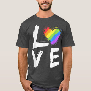 Camiseta Amar los regalos de las lesbianas gay del Orgullo 