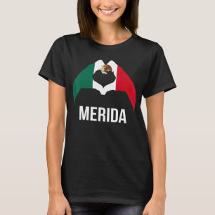 Camiseta Amar Mérida México Vacaciones Bandera de México 2