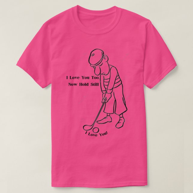 Camiseta Amar mi bola de golf (Diseño del anverso)