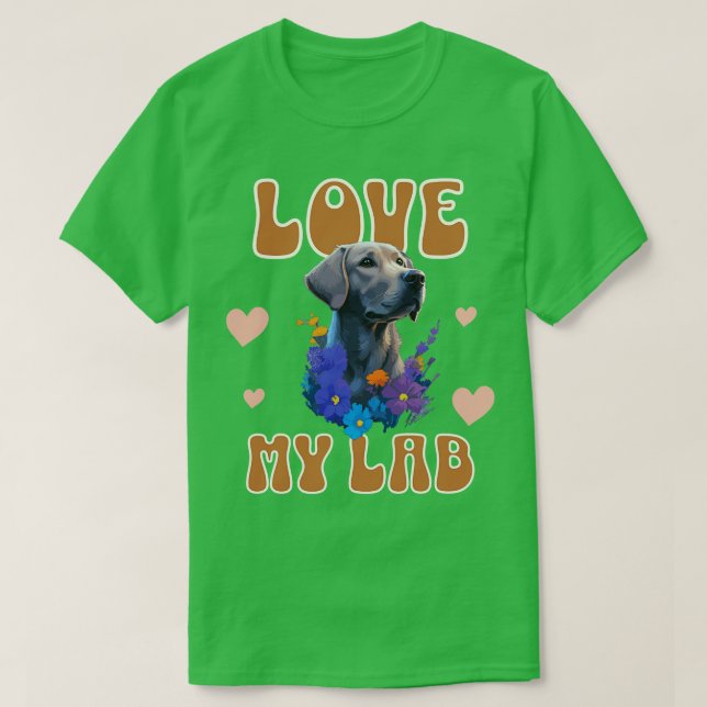 Camiseta Amar mi laboratorio (Diseño del anverso)