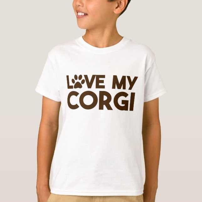 CAMISETA AMAR MI PAPEL CORGI (Anverso)