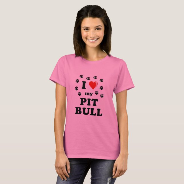 Camiseta Amar mi Pittbull (Anverso completo)