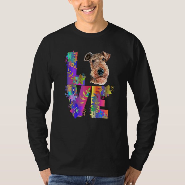 Camiseta Amar mi raza Airedale Terrier Perro (Anverso)