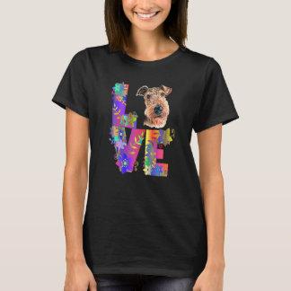 Camiseta Amar mi raza Airedale Terrier Perro