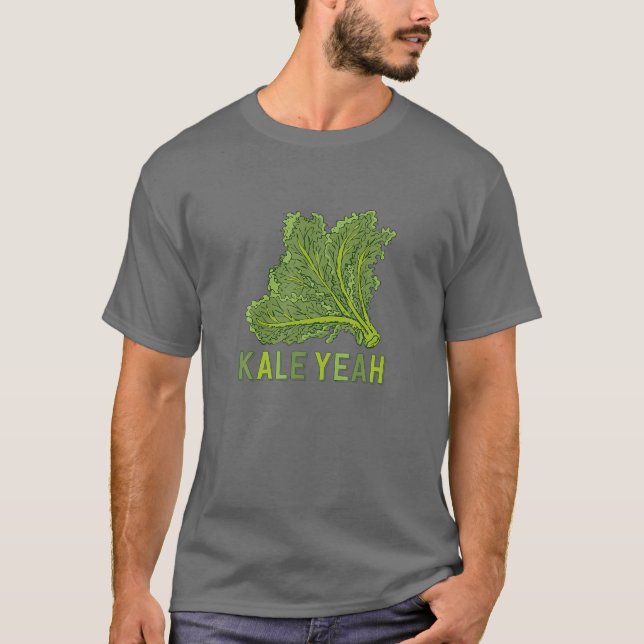 Camiseta Amar Mi Vegan Favorito Esto Es Kale Yeah Veggie Ts (Anverso)