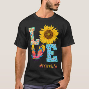 Camiseta AMAR Mimi Life Flip Flops Hippie Sunflower Summer
