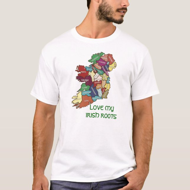 CAMISETA AMAR MIS RAÍCES IRLANDESES (Anverso)