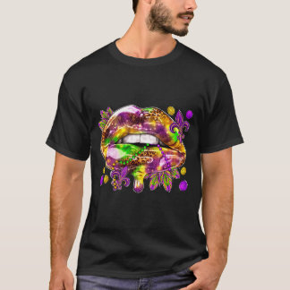 Camiseta Amar Mujeres Labios Carnaval de Mardi Gras Gordo