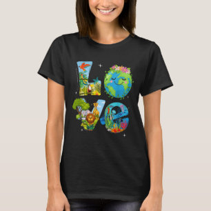 Camiseta Amar mundo día de la tierra 2026 animal ambiental