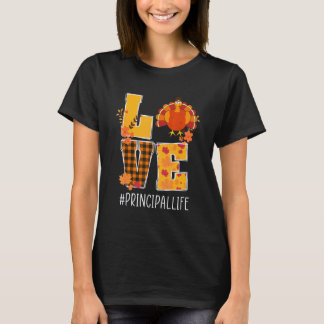 Camiseta Amar Pavo Maestro Principal Vida Día de Acción de