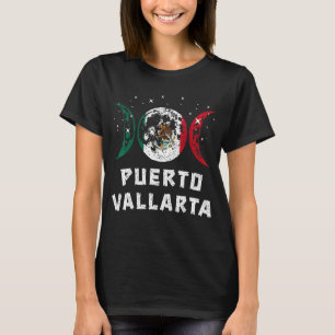 Camiseta Amar Puerto Vallarta México Vacaciones Bandera de