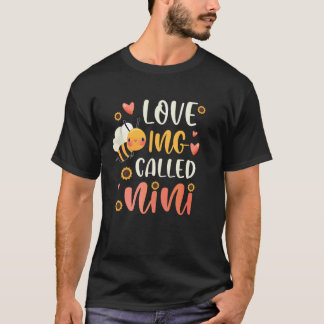 Camiseta Amar ser llamada Nini Abuela Nini Abuela