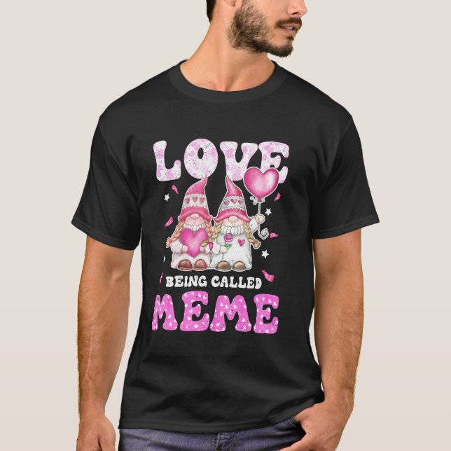 Camiseta Amar ser llamado Meme Gnomes Abuela y Nietos (Anverso)