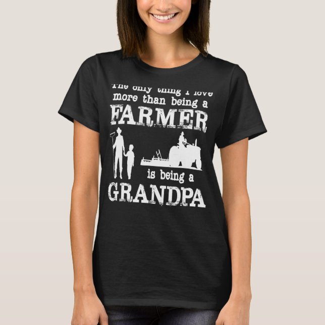 Camiseta Amar ser un granjero para el día del padre (Anverso)