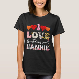 Camiseta Amar Ser Un Nannie Leopard & amp; Búfalo Fun Moth