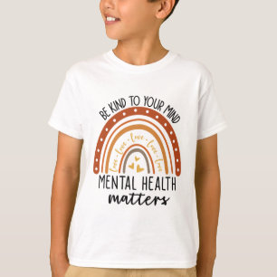 Camiseta Amar Su Mente Leopardo Arcoiris Salud Mental Pr