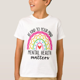 Camiseta Amar Su Mente Leopardo Arcoiris Salud Mental Pr