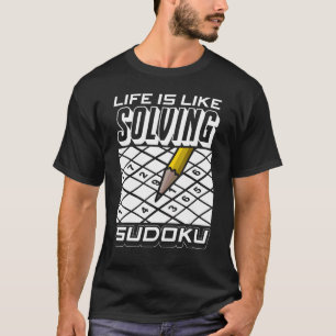 Camiseta Amar Sudoku La Vida Es Como Resolver Sudoku