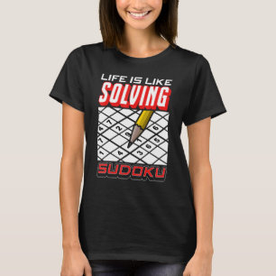 Camiseta Amar Sudoku La Vida Es Como Resolver Sudoku 1