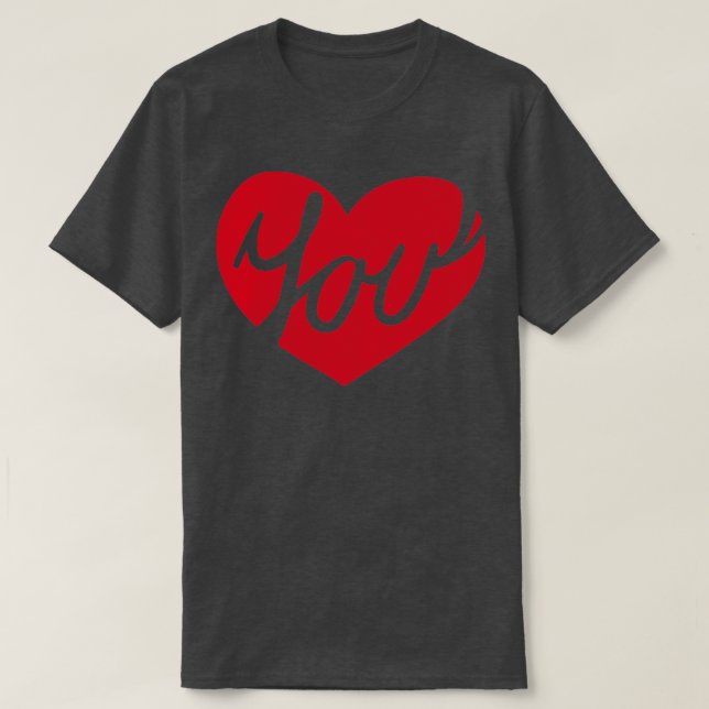 Camiseta Amar tu corazón (Diseño del anverso)