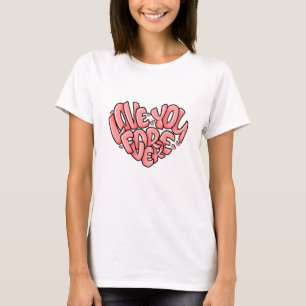 Camiseta Amar tu forma de corazón