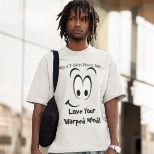 Camiseta Amar tu mente retorcida Cara de sonrisa grande