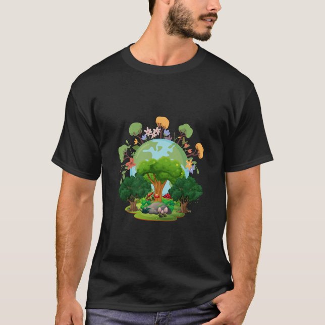 Camiseta Amar tu planeta - Madre Tierra (Anverso)