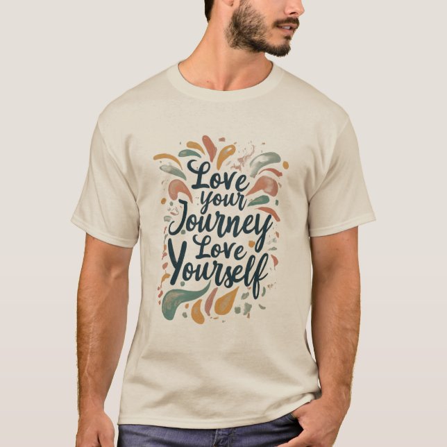 Camiseta Amar tu viaje: Edición Pastel (Anverso)
