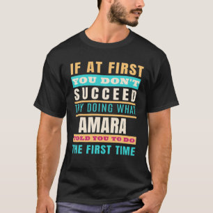 Camiseta AMARA Nombre personalizado AMARA Nombre