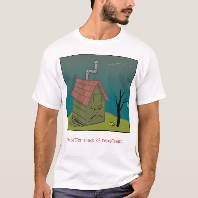 camiseta amarga del logotipo de la cabaña (Anverso)