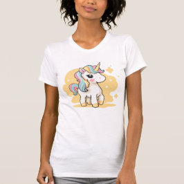 Camiseta Amarilla Cute Pastel Unicorn