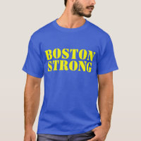 Camiseta amarilla de BOSTON y azul FUERTE de la
