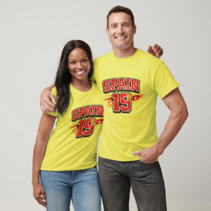 Camiseta Amarilla de Fútbol de España - Vibrante E