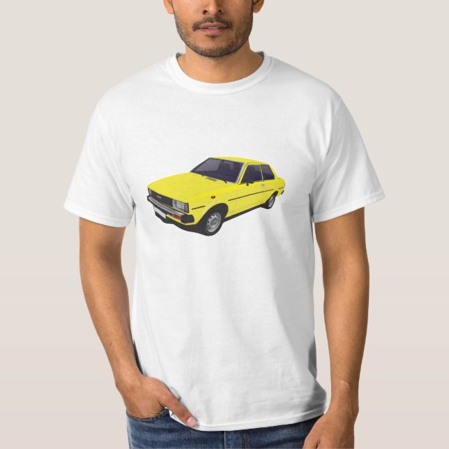 Camiseta amarilla de la puerta de Toyota Corolla (Anverso)