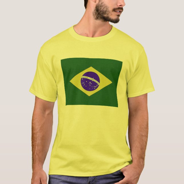 Camiseta amarilla de los hombres de la bandera del (Anverso)