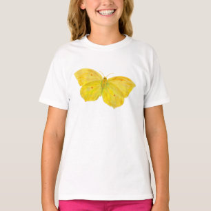 Camiseta amarilla de mariposa Brimstone común vola