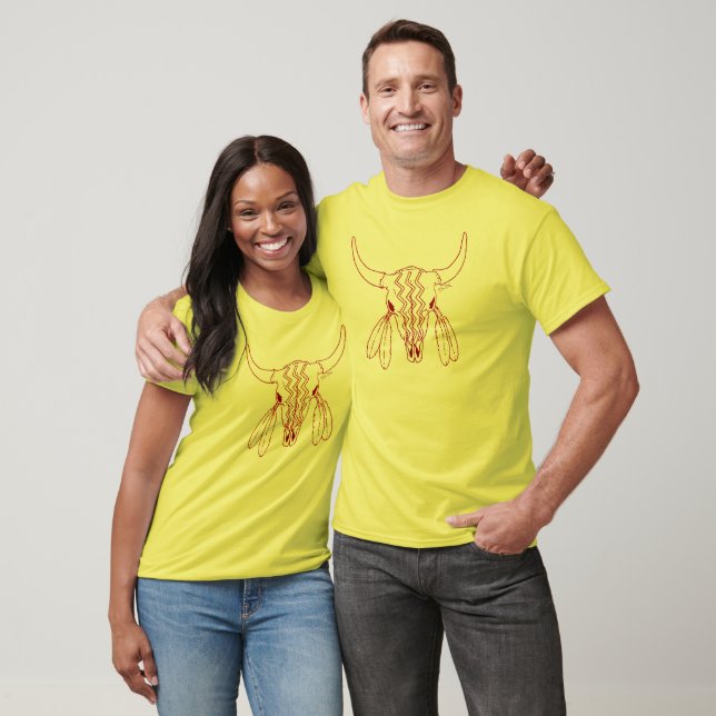 Camiseta amarilla de mujer de Red Ghost Dance Buff (Unisexo)