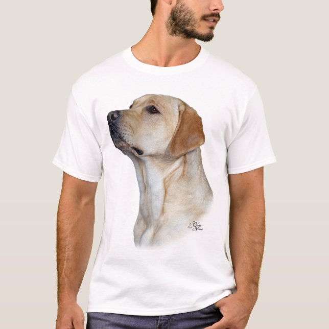 Camiseta amarilla del labrador retriever (Anverso)