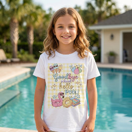 Camiseta Amarilla Hello Pool Party Caro