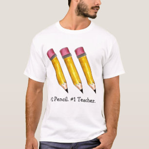 Camiseta Amarillo agudo #2 Lápiz #1 Enseñanza