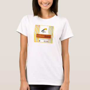 Camiseta Amarillo amarillo del tirante de espagueti de las