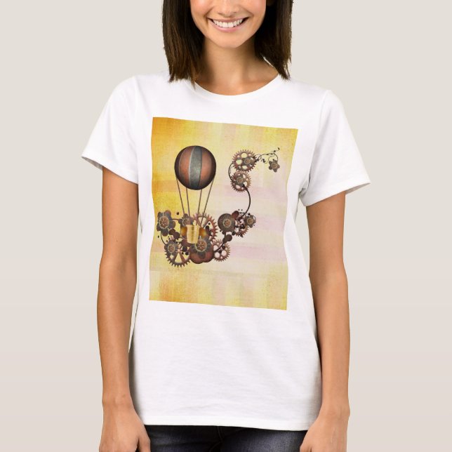 Camiseta Amarillo antiguo de globo de vapor (Anverso)