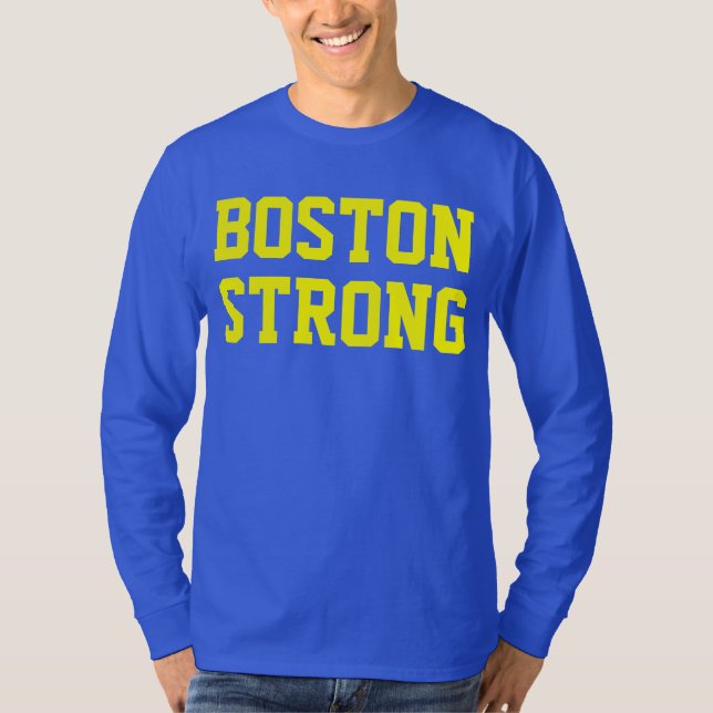 Camiseta Amarillo azul fuerte de Boston (Anverso)